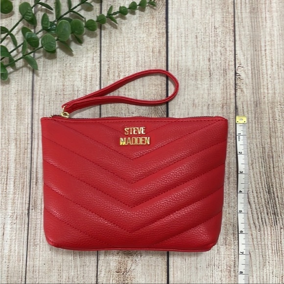 Steve Madden Makeup Bags Set Red & Black Floral - Picture 7 of 7